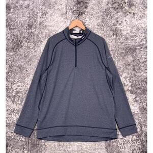 KJUS Sweatshirt XXL Mens Keano 1/2 Zip Blue Performance UPF 50+